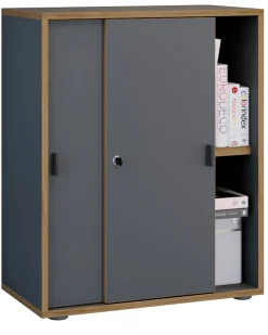 VCM Aktenschrank »Büroschrank Aktenschrank Schiebetüren Salia 2fach« 1 Stk. tlg.