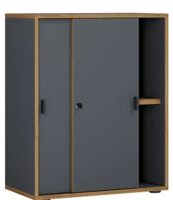 VCM Aktenschrank »Büroschrank Aktenschrank Schiebetüren Salia 2fach« 1 Stk. tlg.