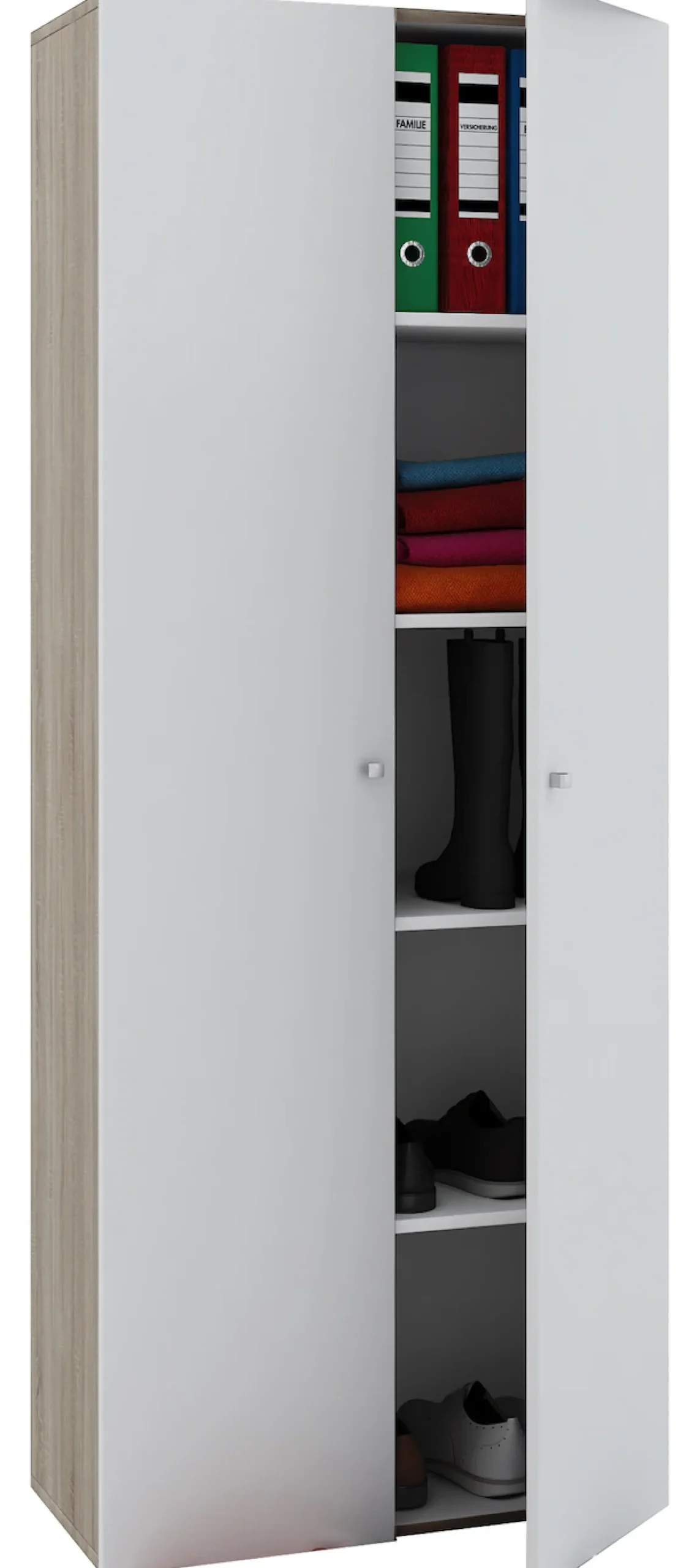 VCM Aktenschrank »Büroschrank Bücher Ordner Aktenschrank Vandol« 1 Stk. tlg.