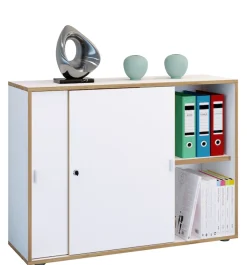 VCM Aktenschrank »Büroschrank Aktenschrank Schiebetüren Salia 2fach« 1 Stk. tlg.