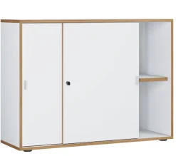 VCM Aktenschrank »Büroschrank Aktenschrank Schiebetüren Salia 2fach« 1 Stk. tlg.