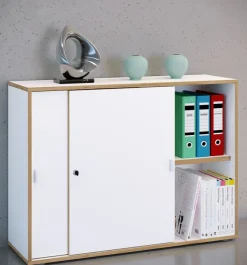 VCM Aktenschrank »Büroschrank Aktenschrank Schiebetüren Salia 2fach« 1 Stk. tlg.