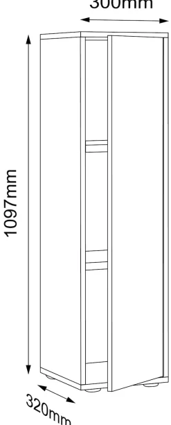 VCM Aktenschrank »Büroschrank Aktenschrank Sideboard Salia 3fach« 1 Stk. tlg.