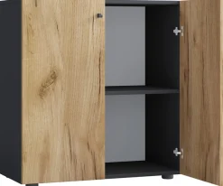 VCM Aktenschrank »Büroschrank Bücher Ordner Aktenschrank Lona 2fach« 1 Stk. tlg.