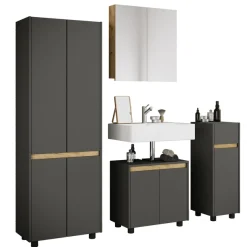 VCM Badmöbel-Set »4-tlg. Badmöbel Set Komplett Badschrank CosilaXL« 4 Stk. tlg.