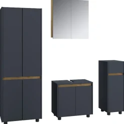 VCM Badmöbel-Set »4-tlg. Badmöbel Set Komplett Badschrank CosilaXL« 4 Stk. tlg.