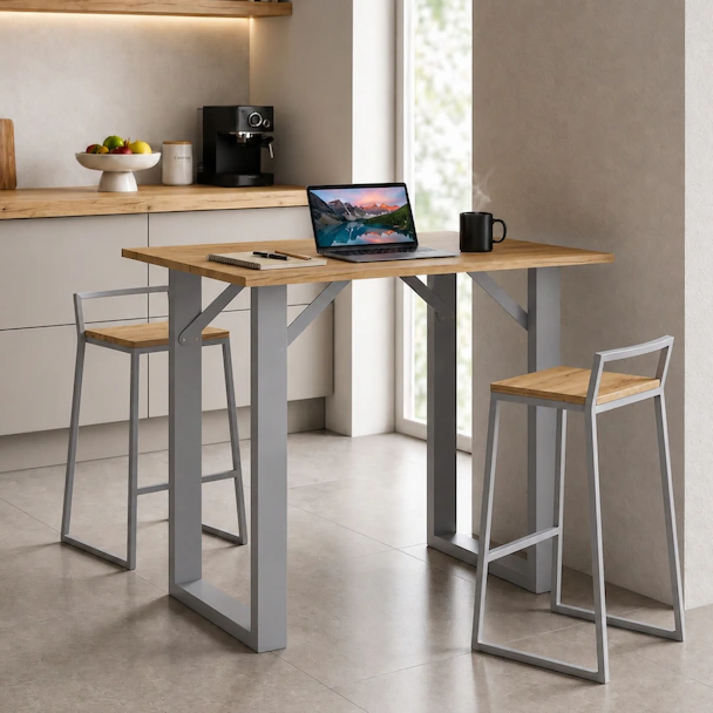 VCM Bartisch »Holz Bartisch Stehtisch Tisch Tresen Xona 110x50cm« 1 Stk. tlg.