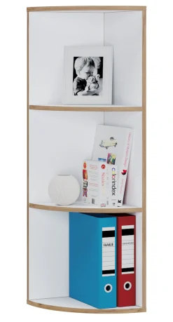 VCM Bücherregal »Elegantes Holzregal Eckregal Regal Salia 3fach« 1 Stk. tlg.