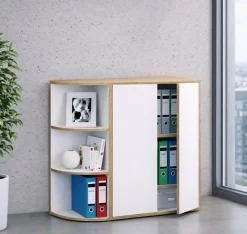 VCM Bücherregal »Elegantes Holzregal Eckregal Regal Salia 3fach« 1 Stk. tlg.