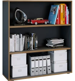 VCM Bücherregal »Holz Büro Regal Bücher Ordner Aktenregal Salia 3f« 1 Stk. tlg.