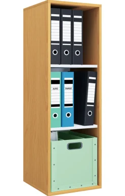 VCM Bücherregal »Holz Büro Regal Bücher Ordner Aktenregal Lona l 3f« 1 Stk. tlg.