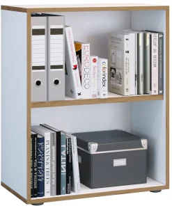 VCM Bücherregal »Holz Büro Regal Bücher Ordner Aktenregal Salia 2f« 1 Stk. tlg.