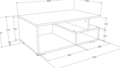 VCM Beistelltisch »Holz Sofatisch Couchtisch Wohnzimmertisch Sulas«