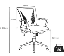 VCM Bürostuhl »Bürostuhl Schreibtischstuhl Drehstuhl Offilo PU« () 1 Stk.