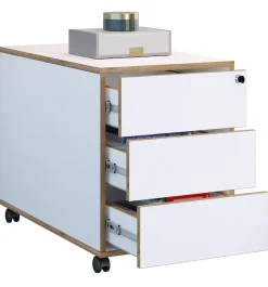 VCM Container »Holz Rollcontainer Bürocontainer Salia 3 Schublade« 1 Stk. tlg.