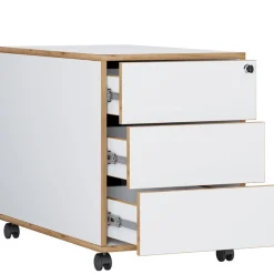 VCM Container »Holz Rollcontainer Bürocontainer Salia 3 Schublade« 1 Stk. tlg.