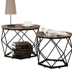 VCM Couchtisch »2er Set Beistelltisch Sofatisch Helaro M« 2 Stk. tlg.