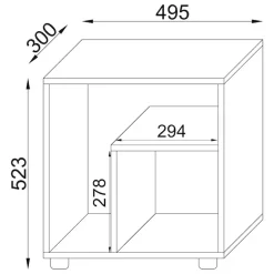 VCM Couchtisch »Holz Beistelltisch Couchtisch Sofatisch Zeito« 1 Stk. tlg.