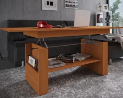 VCM Couchtisch »Holz Couchtisch Kobila höhenverstellbar ausziehbar« 1 Stk. tlg.
