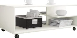 VCM Couchtisch »Holz Sofatisch Couchtisch Rollen rollbar Stango XL« 1 Stk. tlg.