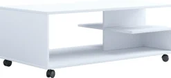 VCM Couchtisch »Holz Sofatisch Couchtisch Rollen rollbar Stango XL« 1 Stk. tlg.