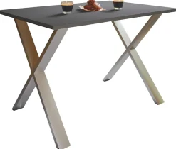 VCM Esstisch »Premium Holz Esstisch Tisch Xona X Weiß« 1 Stk. tlg.
