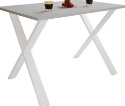 VCM Esstisch »Premium Holz Esstisch Tisch Xona X Weiß« 1 Stk. tlg.