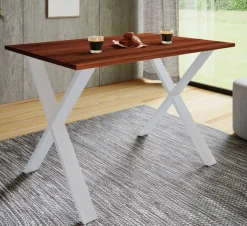 VCM Esstisch »Premium Holz Esstisch Tisch Xona X Weiß« 1 Stk. tlg.