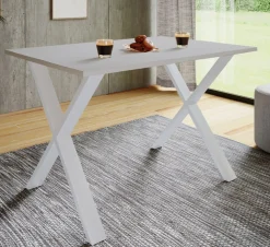 VCM Esstisch »Premium Holz Esstisch Tisch Xona X Weiß« 1 Stk. tlg.