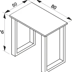 VCM Esstisch »Premium Holz Esstisch Küchentisch Xona U 80x50« 1 Stk. tlg.