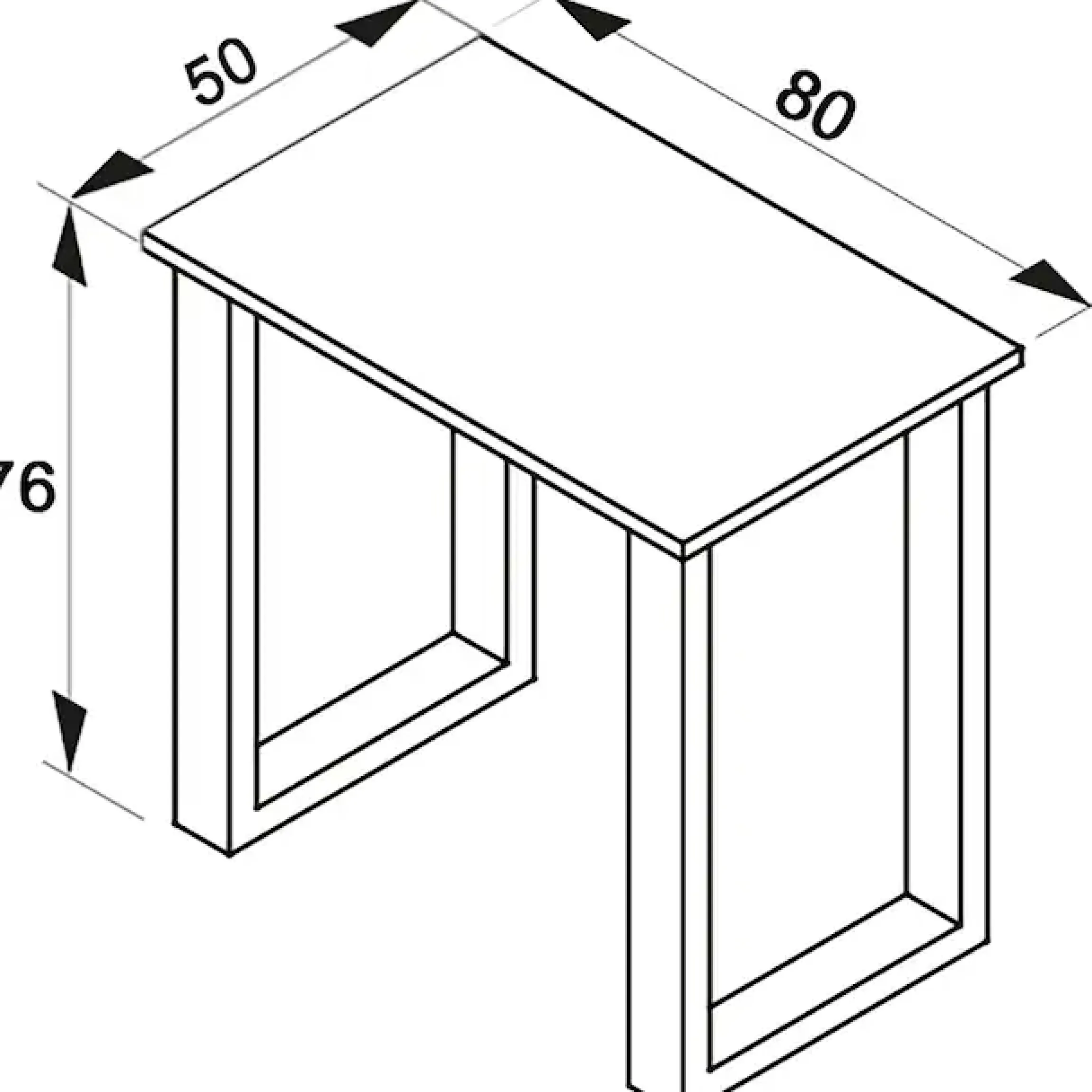 VCM Esstisch »Premium Holz Esstisch Küchentisch Xona U 80x50« 1 Stk. tlg.