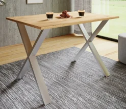 VCM Esstisch »Premium Holz Esstisch Küchentisch Xona X 140x80« 1 Stk. tlg.
