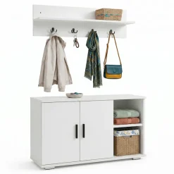 VCM Garderobenschrank »Diele Garderoben Set Schuhschrank Sitzbank Gados L« 2 Stk. tlg.