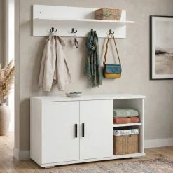 VCM Garderobenschrank »Diele Garderoben Set Schuhschrank Sitzbank Gados L« 2 Stk. tlg.