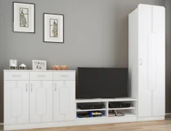 VCM Garderobenschrank »Holz Dielenmöbel Flurschrank Schrank Kommode Balia« 1 Stk. tlg.
