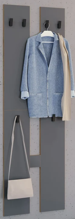 VCM Garderobenschrank »Holz Set Dielenmöbel Gardeobe Kleiderhaken Salia M« 1 Stk. tlg.