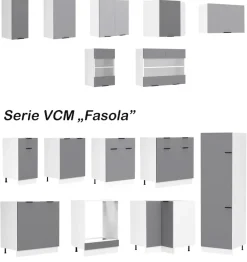 VCM Hängeschrank »Eckschrank Küchenschrank Hängeschrank Küche Fasola« 1 Stk. tlg.