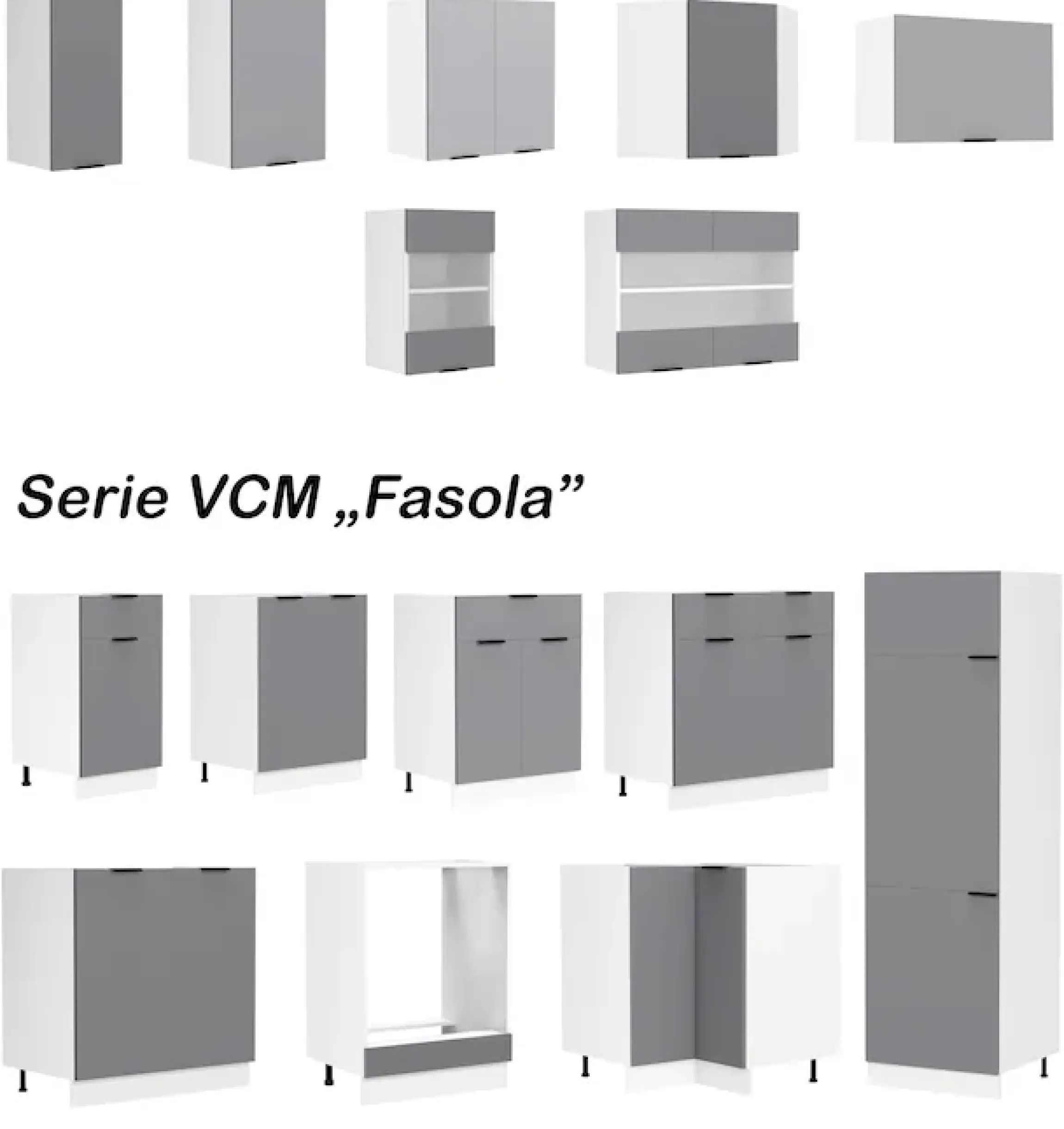 VCM Hängeschrank »Eckschrank Küchenschrank Hängeschrank Küche Fasola« 1 Stk. tlg.