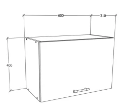 VCM Hängeschrank »Küchenschrank B. 60 cm Hängeschrank Klappe Esilo« 1 Stk. tlg.