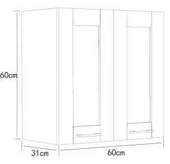 VCM Hängeschrank »Küchenschrank B. 60 cm Hängeschrank Küche Colura« 1 Stk. tlg.