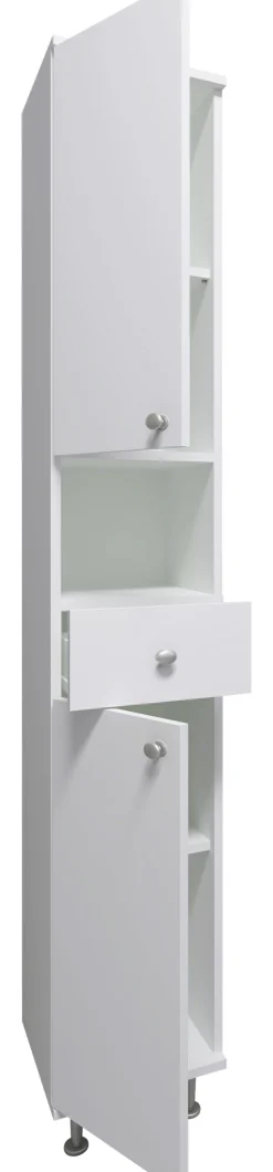 VCM Hochschrank »Badmöbel Hochschrank Badschrank Schublade Nilosi« 1 Stk. tlg.