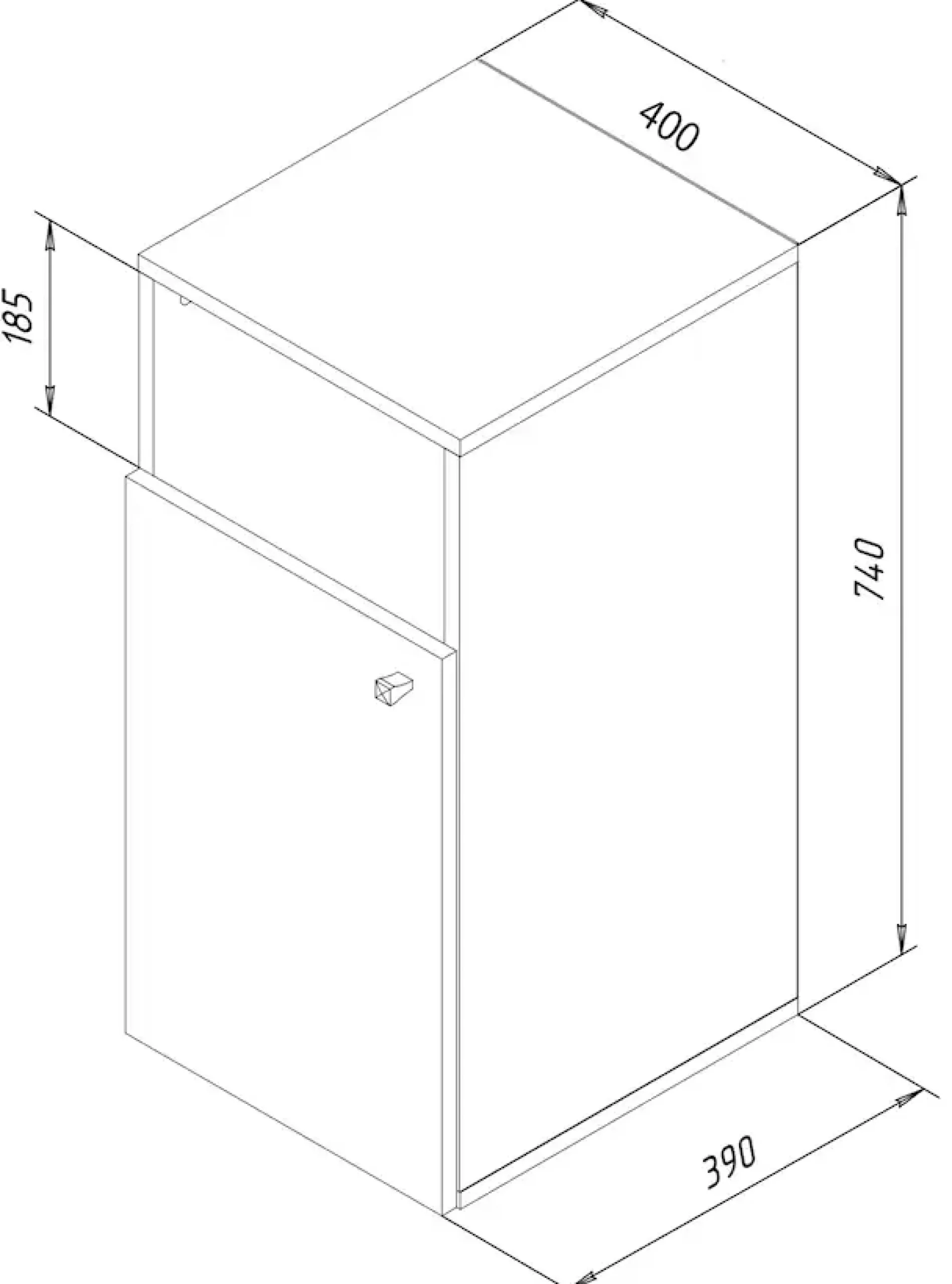VCM Hochschrank »Wäscheschrank Wäschetruhe Wäschebox Dreso L 1f« 1 Stk. tlg.