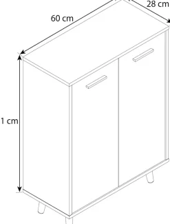 VCM Kommode »Holz Kommode Dielenmöbel Sideboard Anrichte Lindas« 1 Stk. tlg.