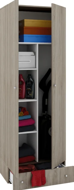 VCM Mehrzweckschrank »Holz Besenschrank Staubsauger Putzschrank Vandol S« 1 Stk. tlg.