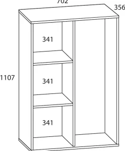 VCM Mehrzweckschrank »Holz Besenschrank Staubsauger Putzschrank Lona L« 1 Stk. tlg.