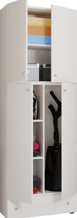 VCM Mehrzweckschrank »Holz Besenschrank Staubsauger Putzschrank Lona S« 1 Stk. tlg.
