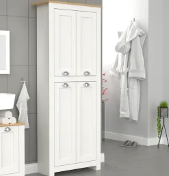 VCM Mehrzweckschrank »Holz Dielenschrank Badmöbel Bad Schrank Balusa« 1 Stk. tlg.