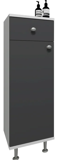 VCM Midischrank »Badmöbel Midischrank Badschrank Schublade Nilosi« 1 Stk. tlg.