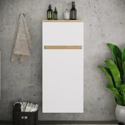 VCM Midischrank »Badschrank Hängeschrank Schublade Cosila 85x30x32« 1 Stk. tlg.