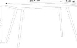 VCM Schreibtisch »Schreibtisch Bürotisch Computertisch Salia 80x50« 1 Stk. tlg.